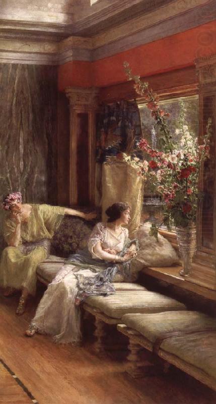 Vain Courtship, Sir Lawrence Alma-Tadema,OM.RA,RWS